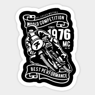Barry Sheene Superhero Motorcycle Champion Sticker